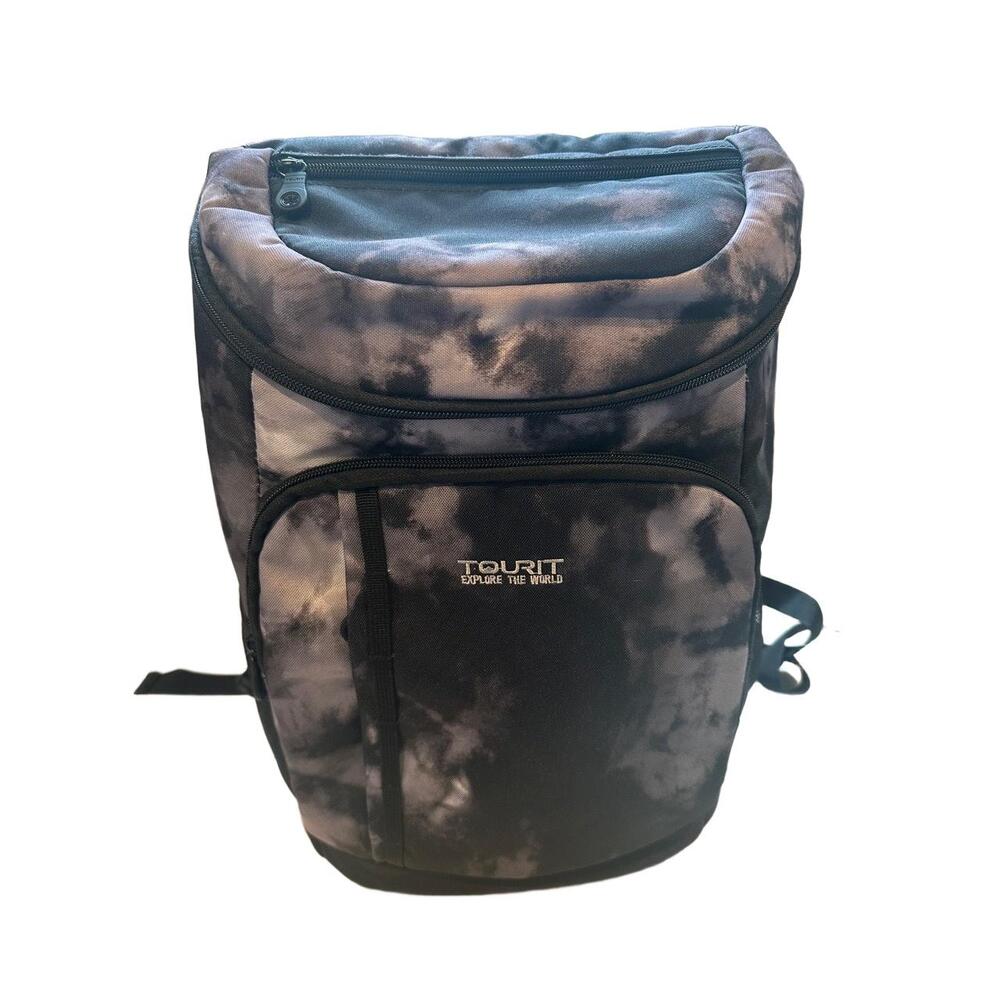 Tourit Backpack Mens Size Large Tie Dye Camouflage Cooler Zippered Compartments